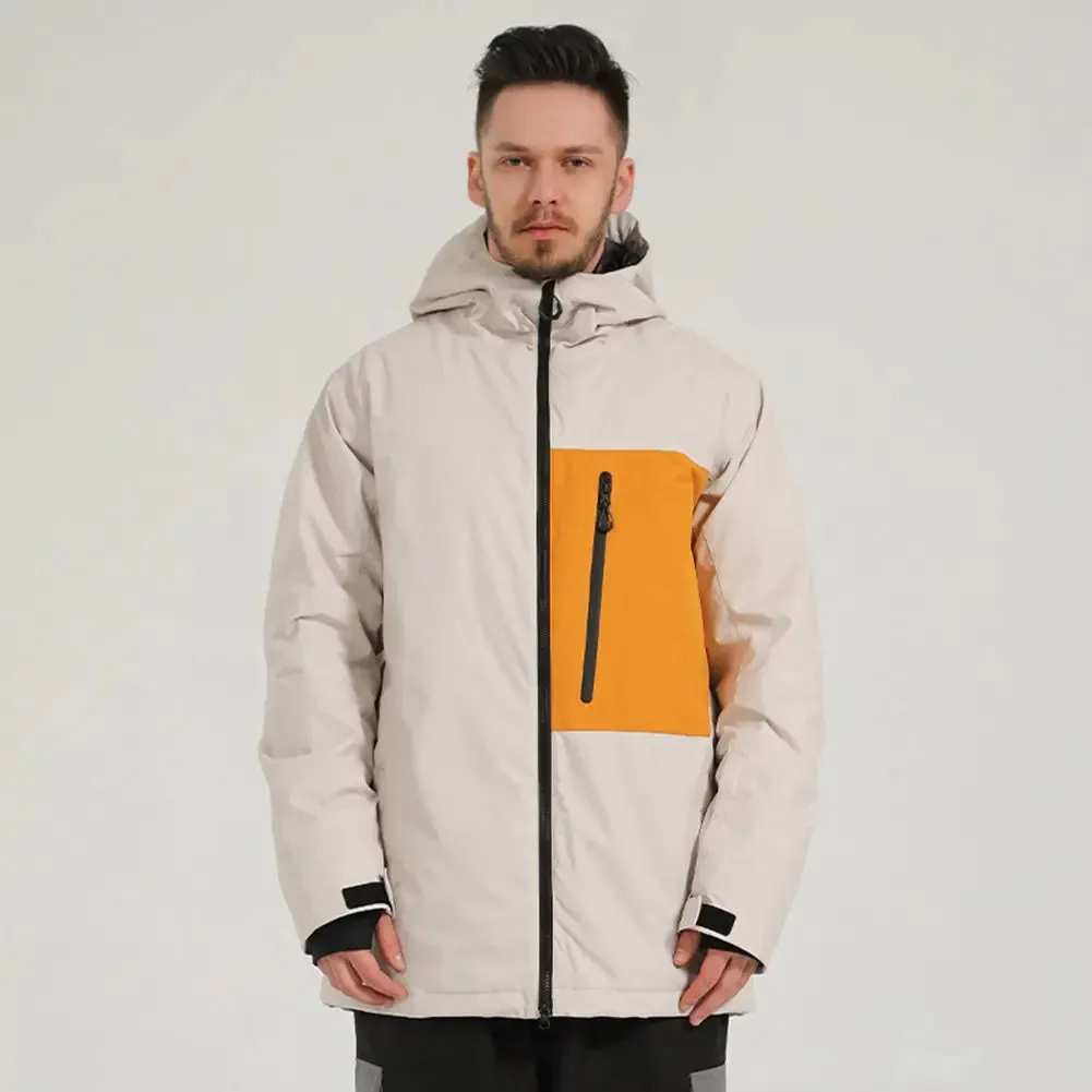 Plus Size Waterproof Men Snow Ski Cargo Jacket Outdoor Snowwear