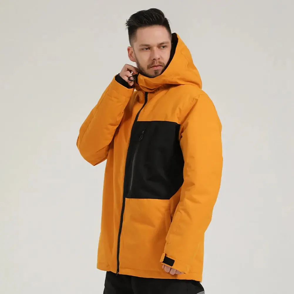 Plus Size Waterproof Men Snow Ski Cargo Jacket Outdoor Snowwear