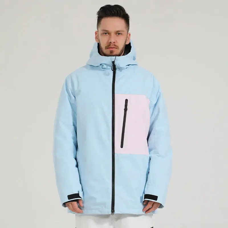 Plus Size Waterproof Men Snow Ski Cargo Jacket Outdoor Snowwear