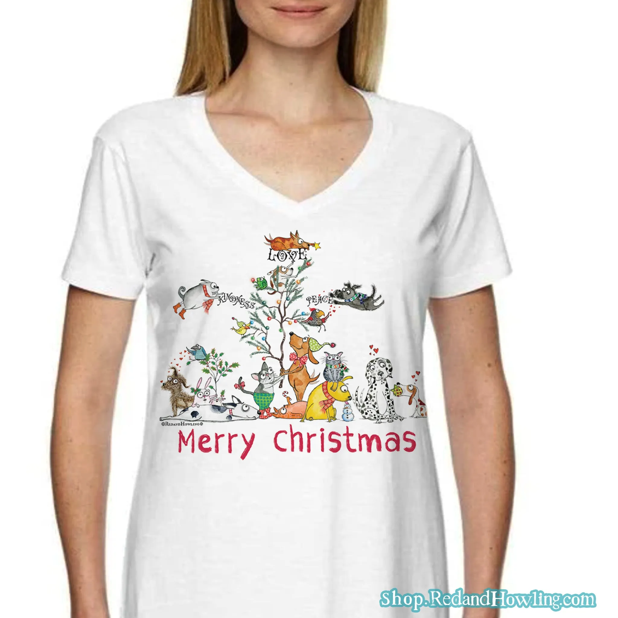"Merry Christmas" Nightshirt: Size: S/M
