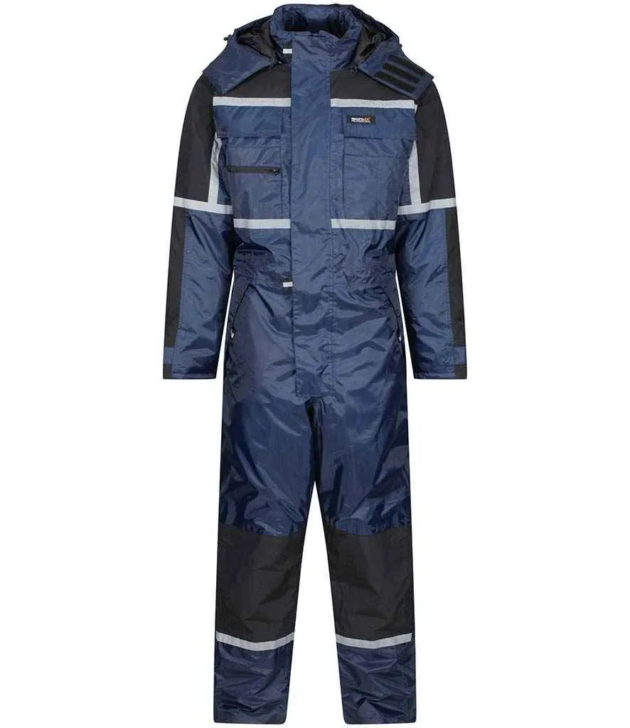 Regatta Pro Waterproof Insulated Coverall | Navy