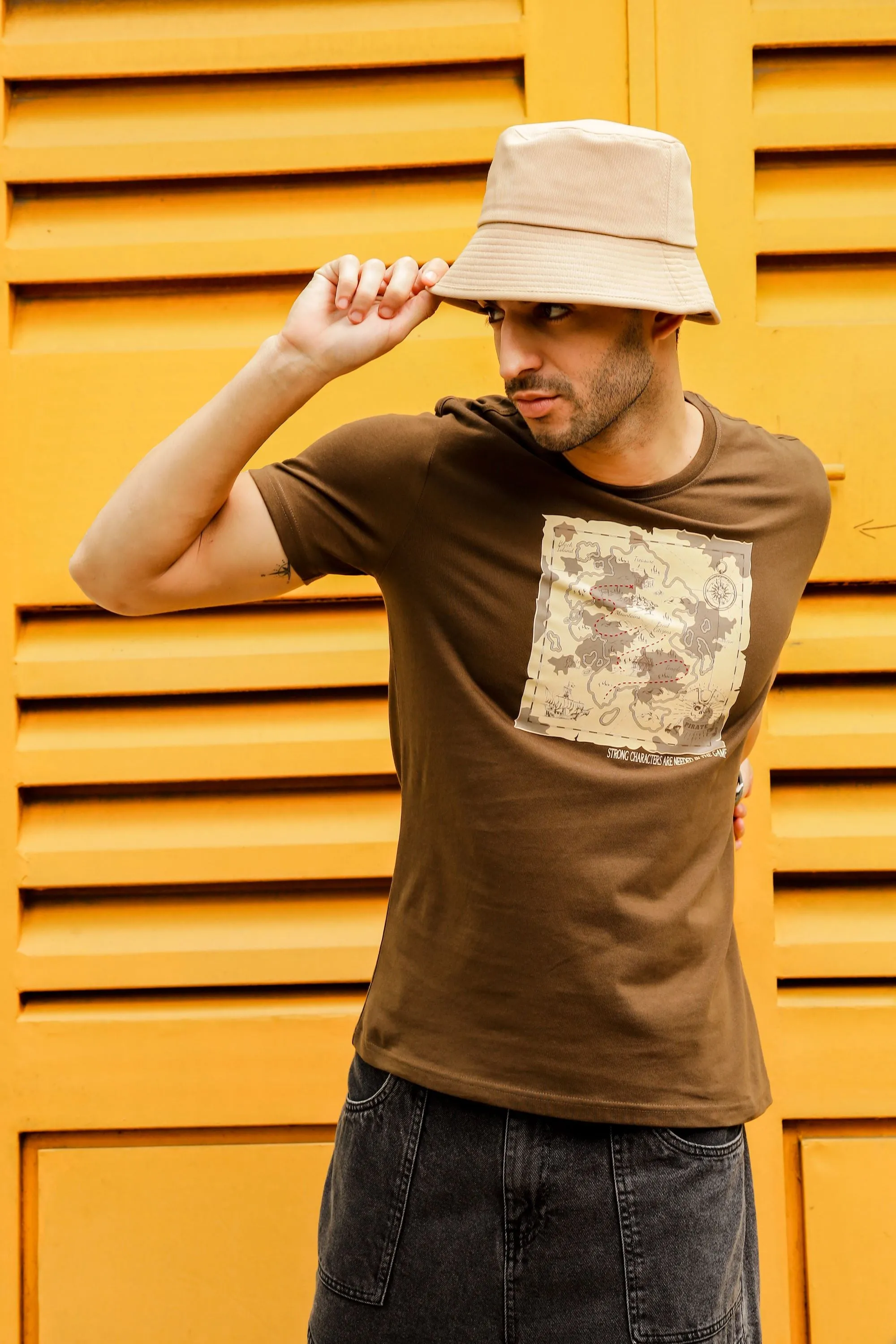 Round Neck T-Shirt - Comfortable Graphic Print