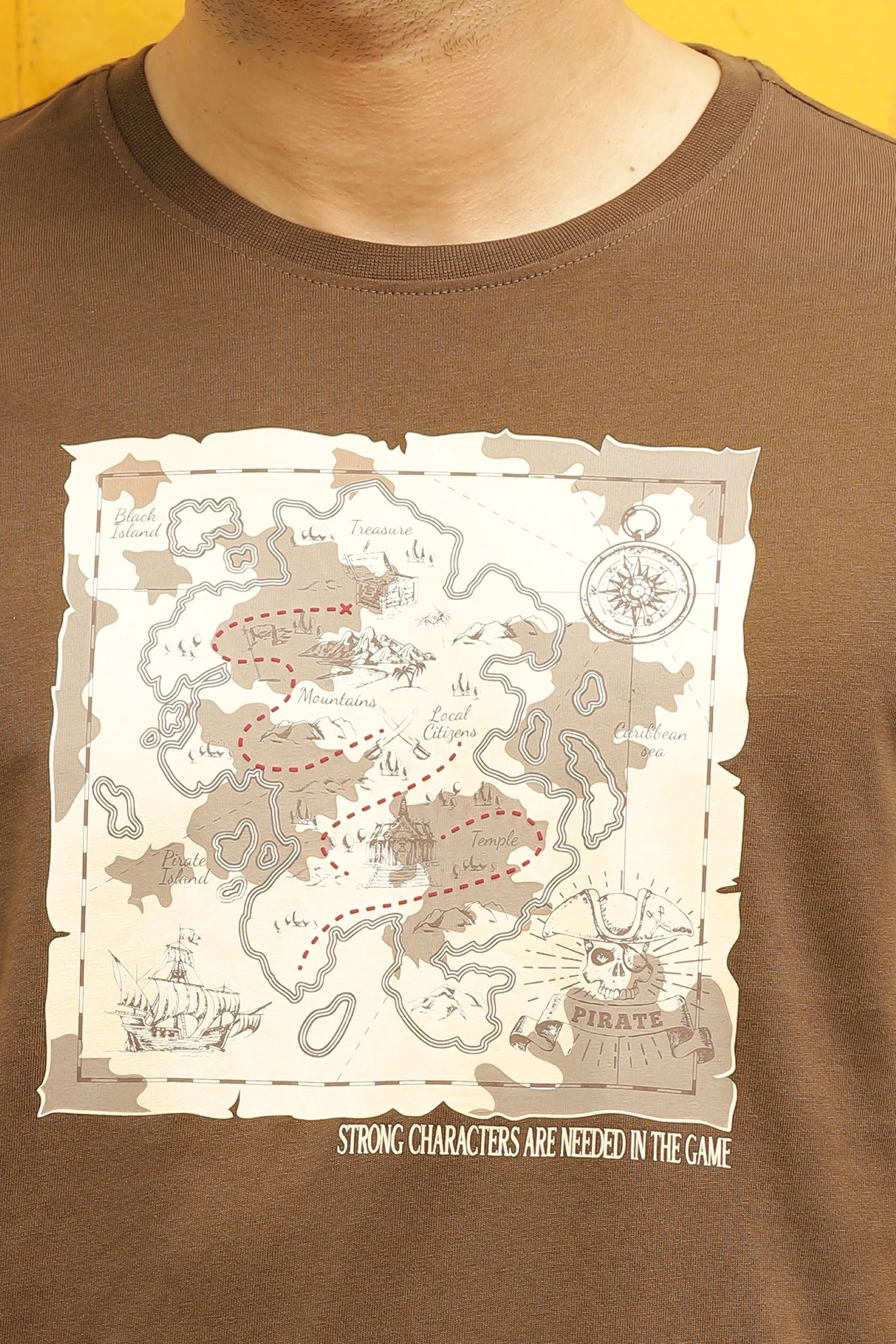 Round Neck T-Shirt - Comfortable Graphic Print