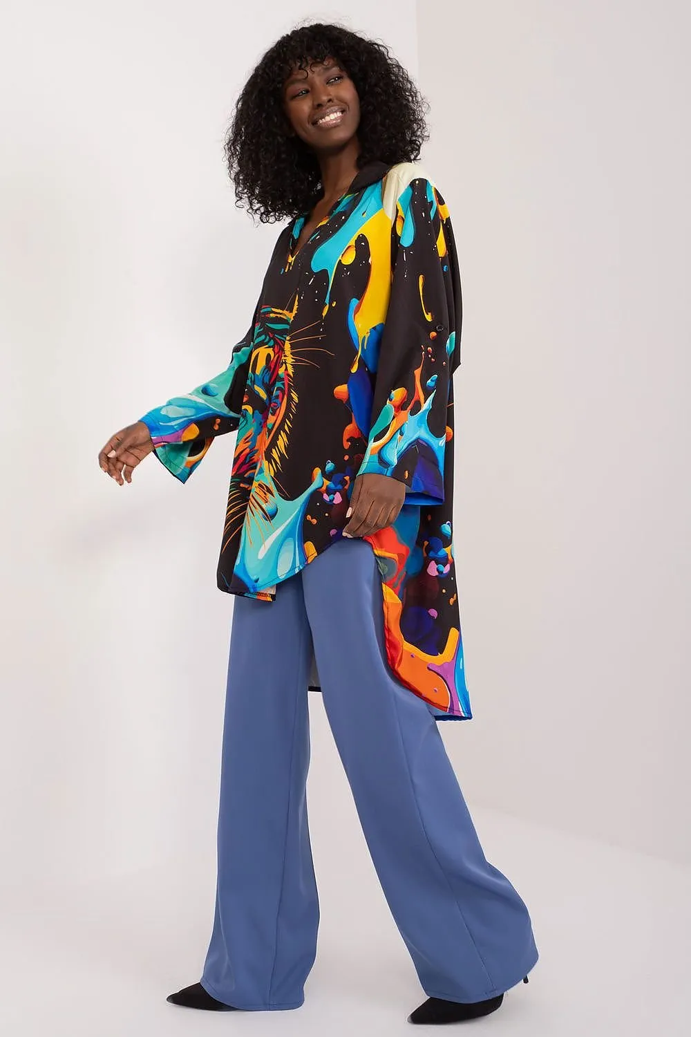 Safari Chic Animal Print Blouse
