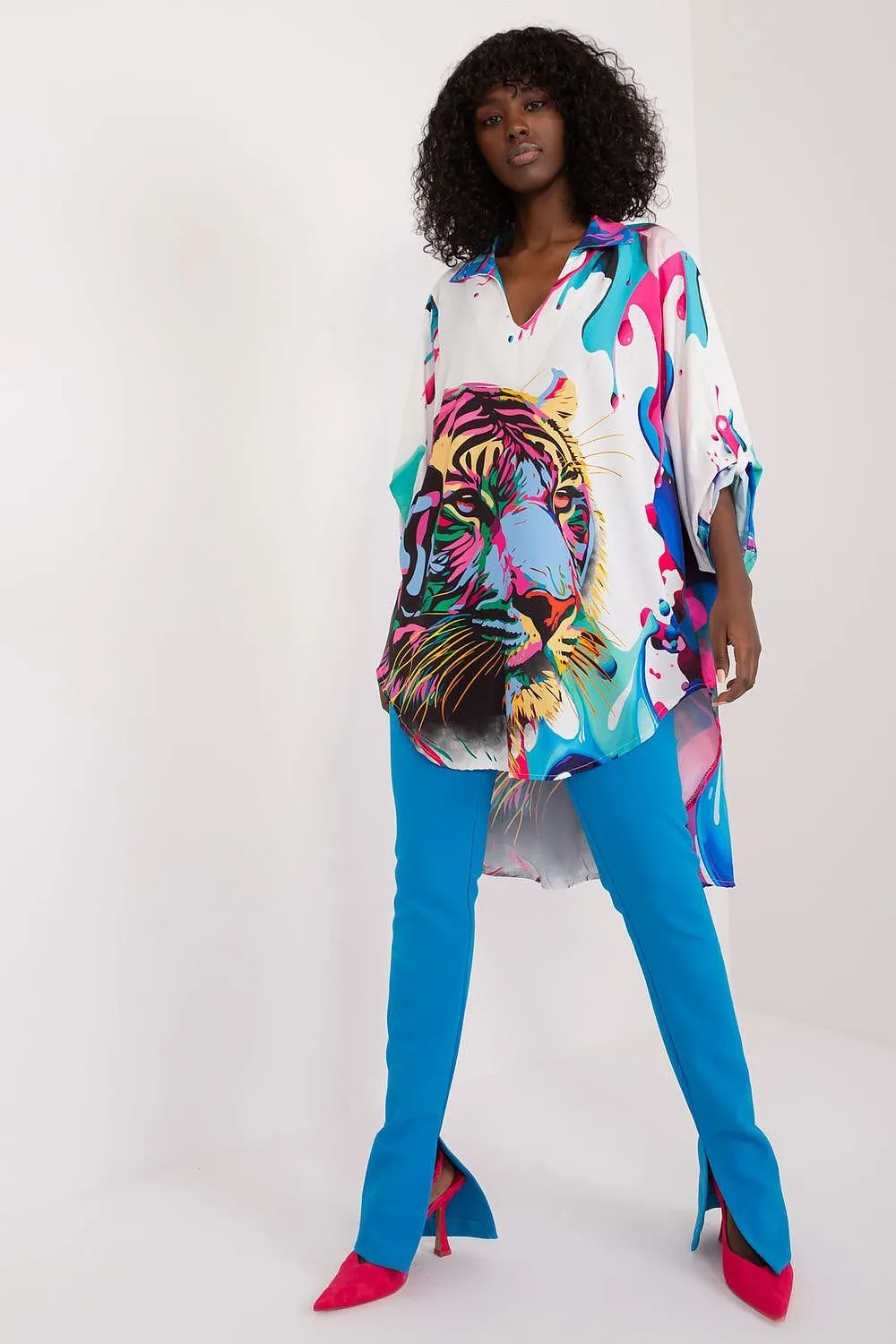 Safari Chic Animal Print Blouse