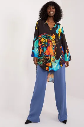 Safari Chic Animal Print Blouse