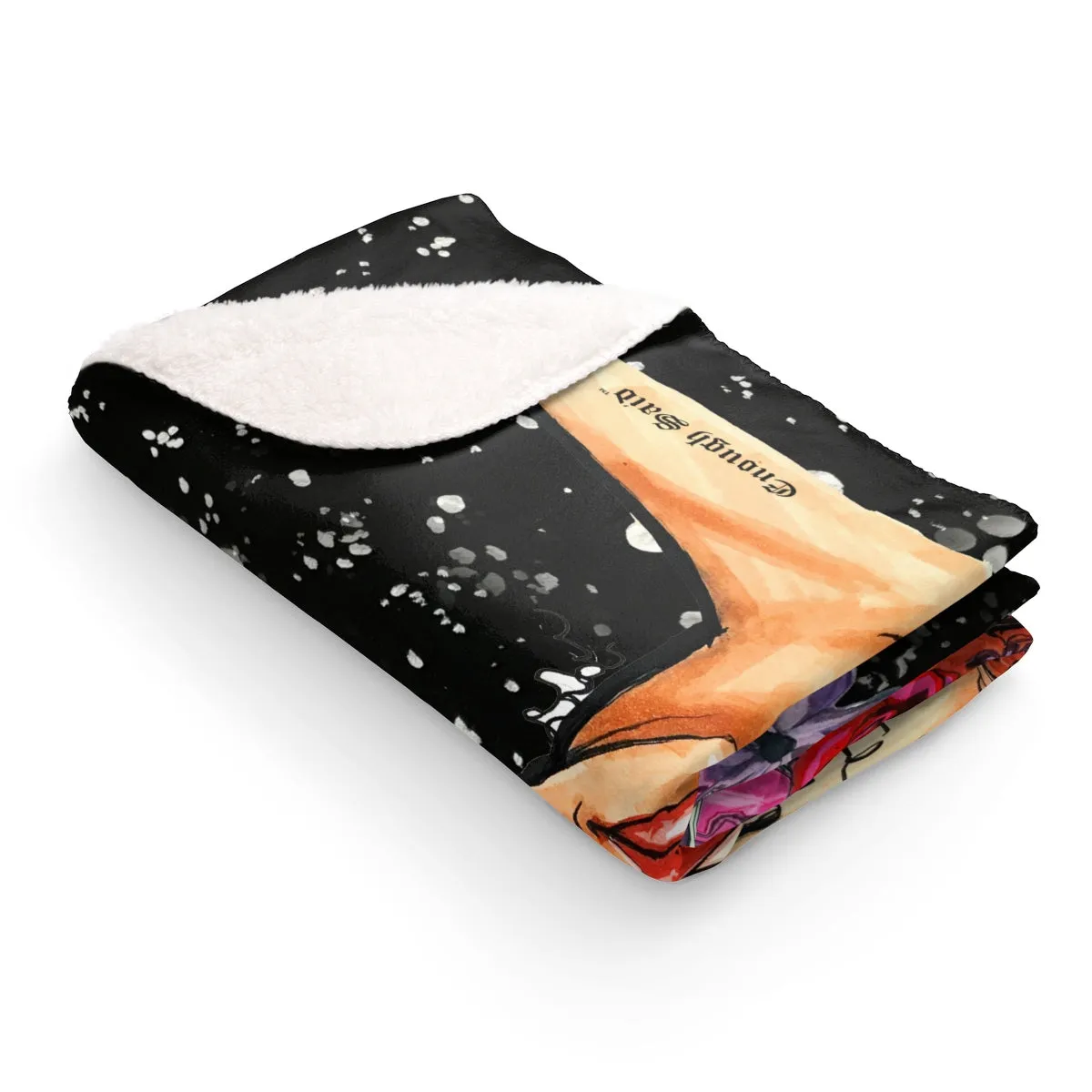Sherpa Fleece Blanket - Let go of Toxic People