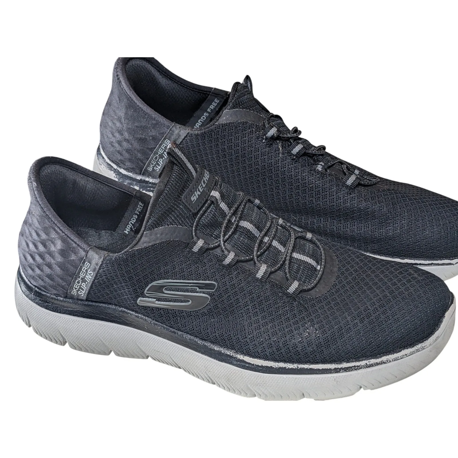 Skechers Slip Ins Shoes Men 10 Hand Free Athletic Sneakers Comfort Walking Light