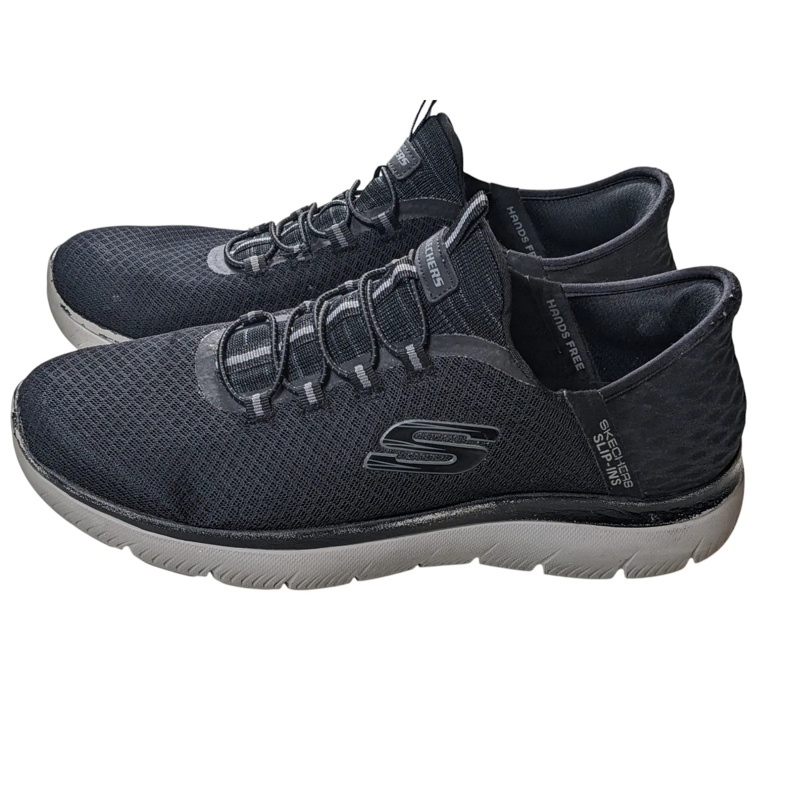 Skechers Slip Ins Shoes Men 10 Hand Free Athletic Sneakers Comfort Walking Light