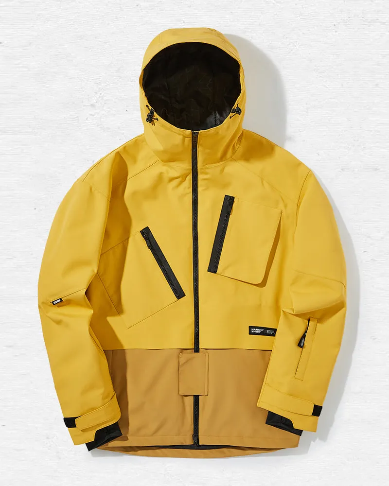 Ski Wear Color Block Snow Outfits Unisex Ski Jacket
