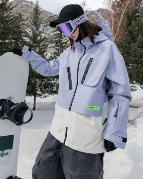 Ski Wear Color Block Snow Outfits Unisex Ski Jacket