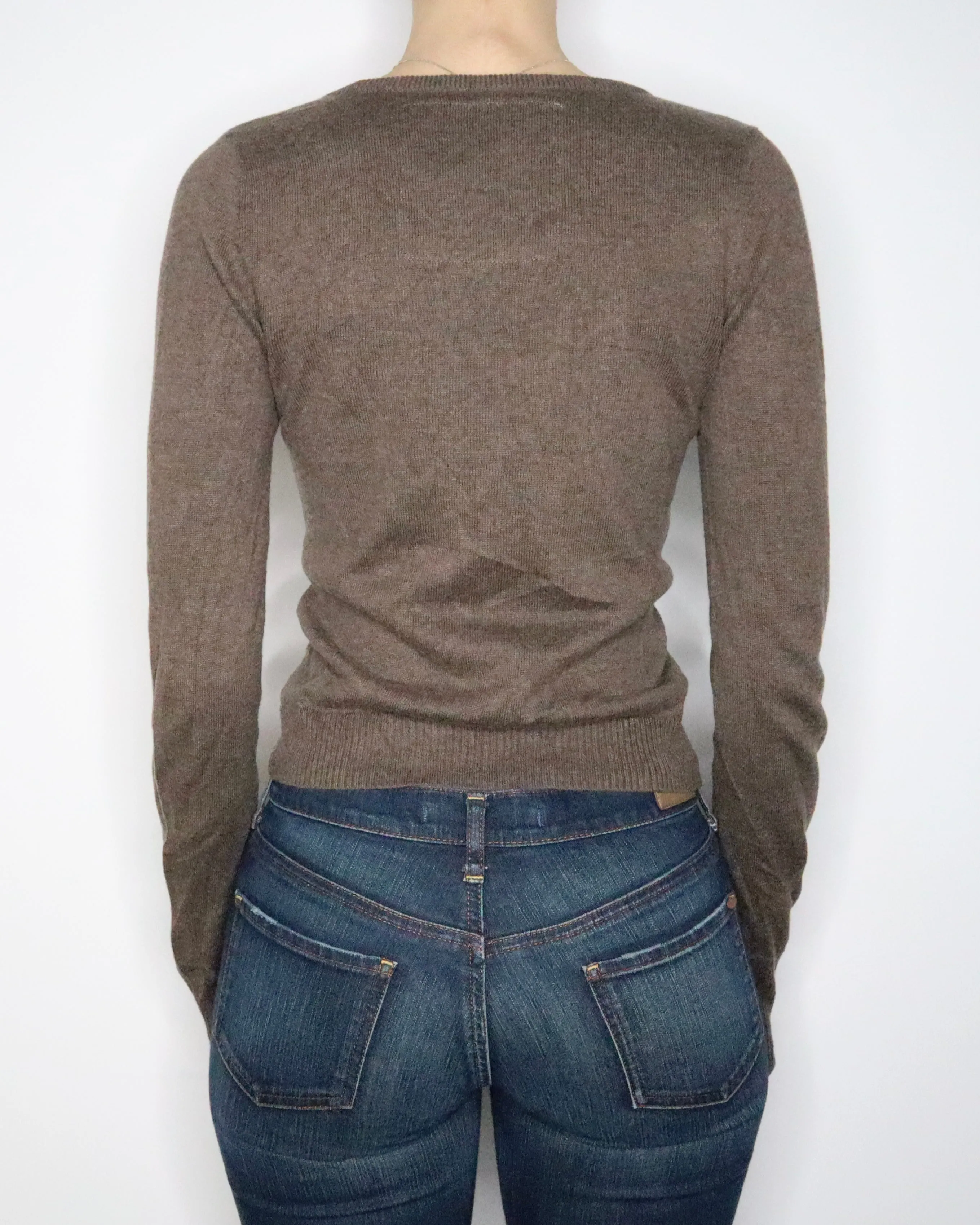 Soft Brown Cardigan (Medium) 