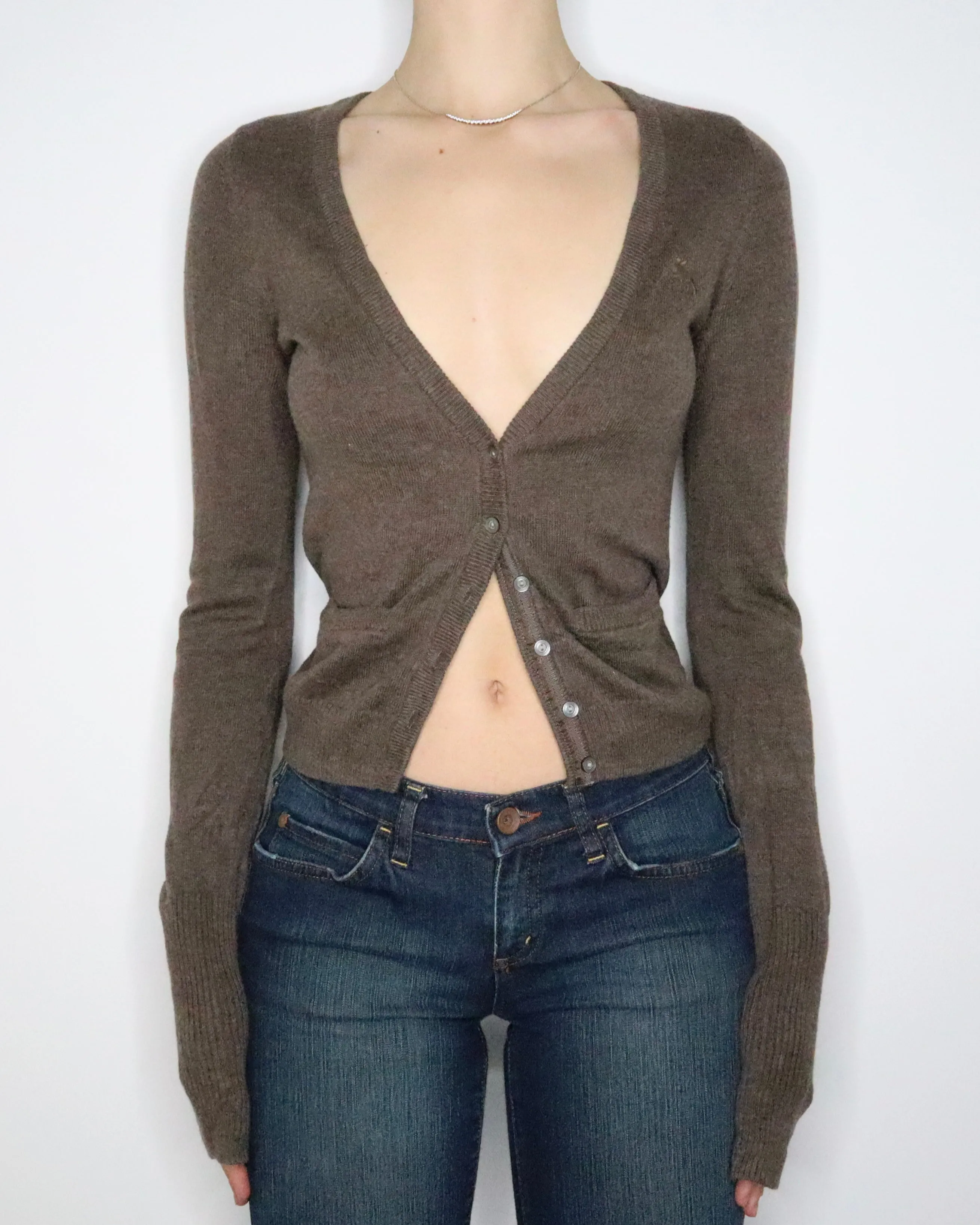 Soft Brown Cardigan (Medium) 