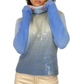 Soft Knit Sequin Turtleneck (M)