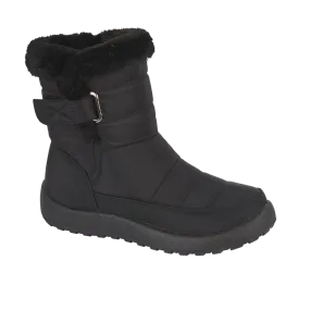 SPRUCE Ladies fleecy ankle boot with touch and close strap winter snow boots