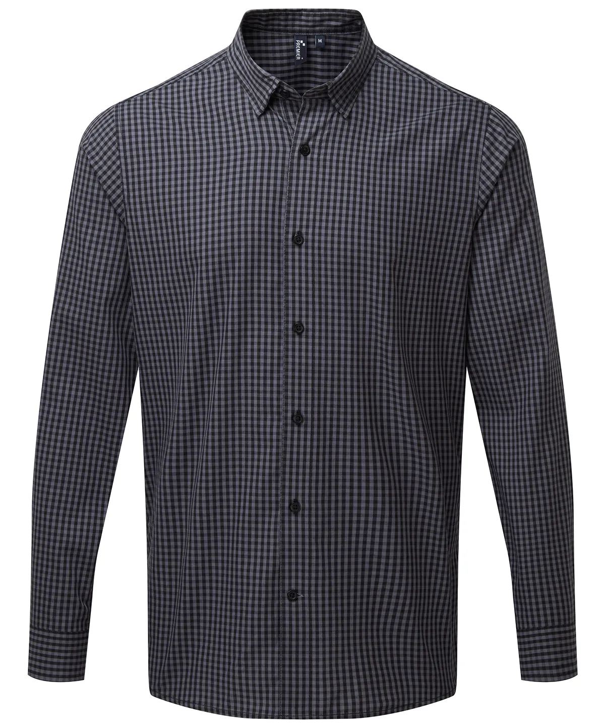 Steel/Black - Maxton check long sleeve shirt