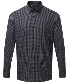 Steel/Black - Maxton check long sleeve shirt