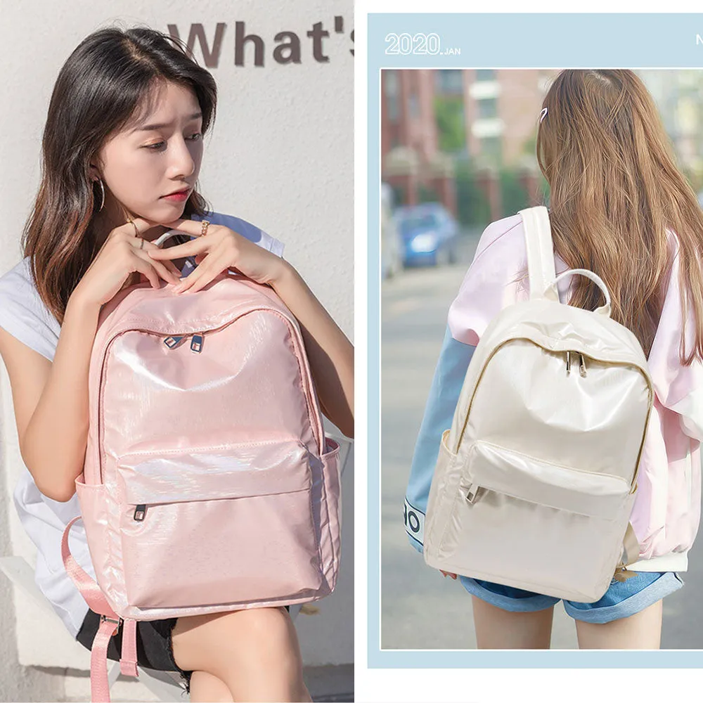 Stylish School Backpack for Teens Cute Muliti-colors Bookbag Large Capacity Travel Bag