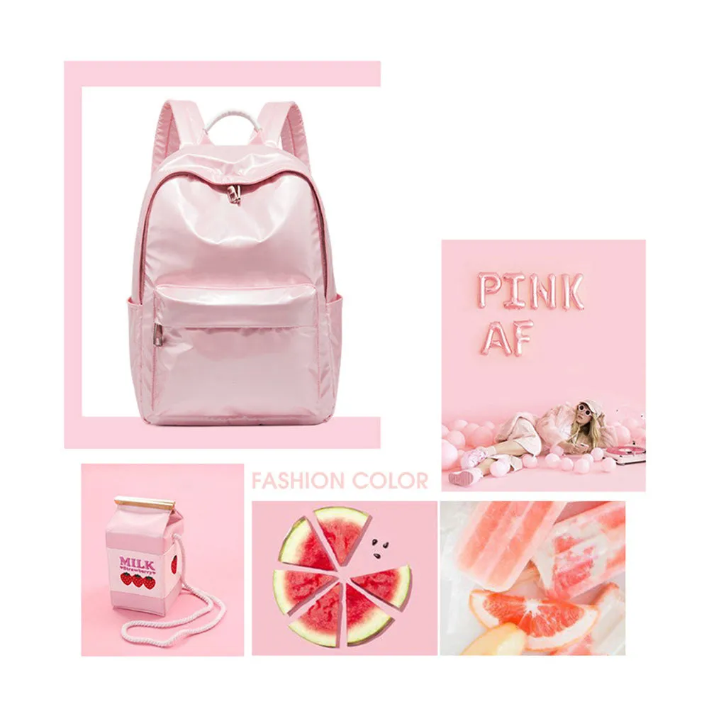 Stylish School Backpack for Teens Cute Muliti-colors Bookbag Large Capacity Travel Bag
