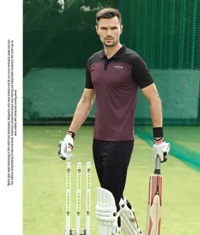 TechnoSport Polo Neck Half Sleeve Dry Fit T Shirt for Men OR-13 (Deep Purple)