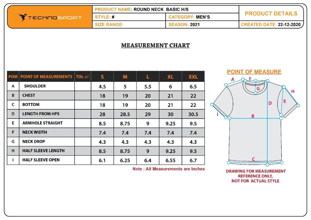 TechnoSport T-Neck Half Sleeve Half Zip Dry Fit T-Shirt for Men P-442 (Dark Grey)