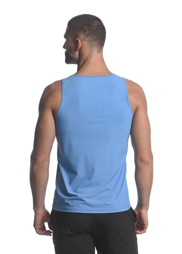 Textured Stretch Mesh Performance Tank