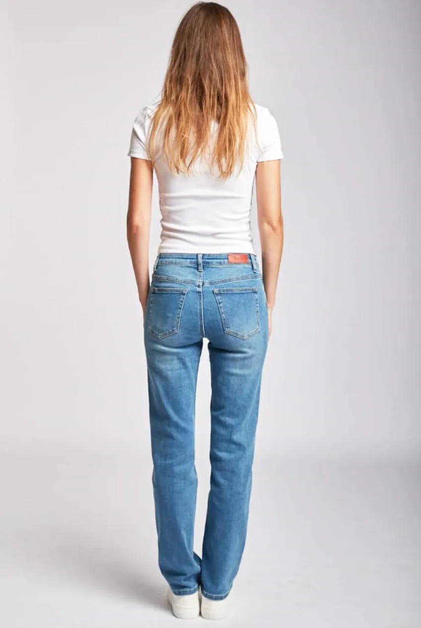 Toxik3 L21274-3 Regular Waist Straight Cut Jeans - Mid Blue