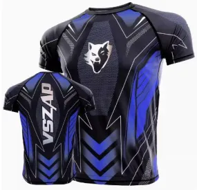 Vszap VT075 MMA Dry Tech T-Shirt S-4XL Blue