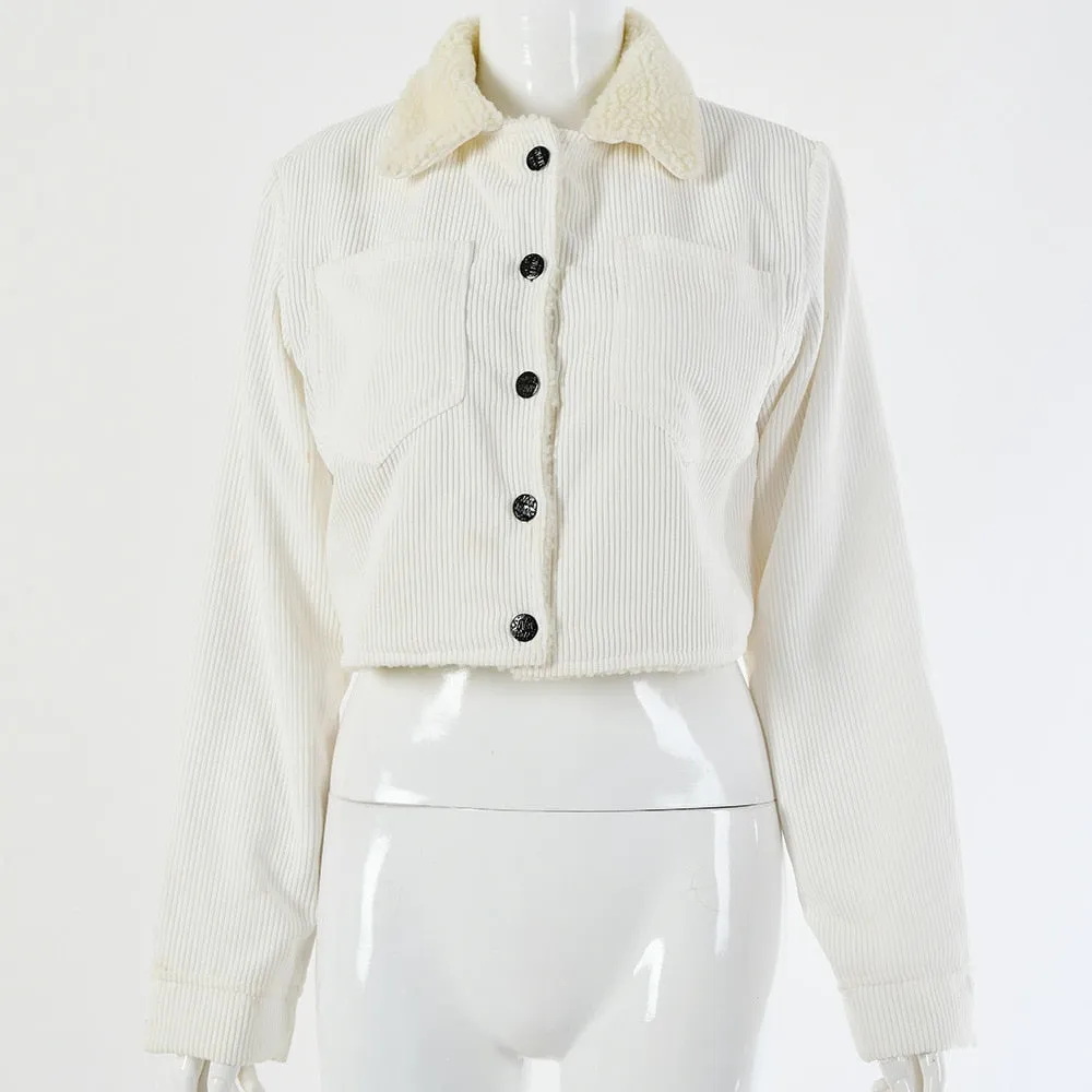 Women's Cotton Warm Turn Down Collar Jacket