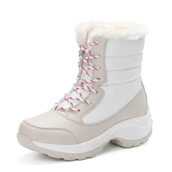 Women'S Lace Up Waterproof Snow Boots 23878658C