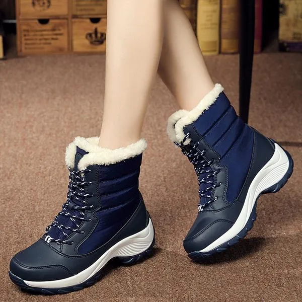 Women'S Lace Up Waterproof Snow Boots 23878658C