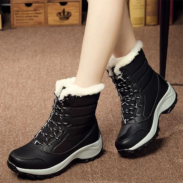 Women'S Lace Up Waterproof Snow Boots 23878658C