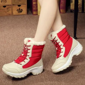 Women'S Lace Up Waterproof Snow Boots 23878658C